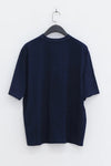 AVIVA JIFEI XUE pocket stitching round neck T-shirt AJX-S22-OTS-LAN blue